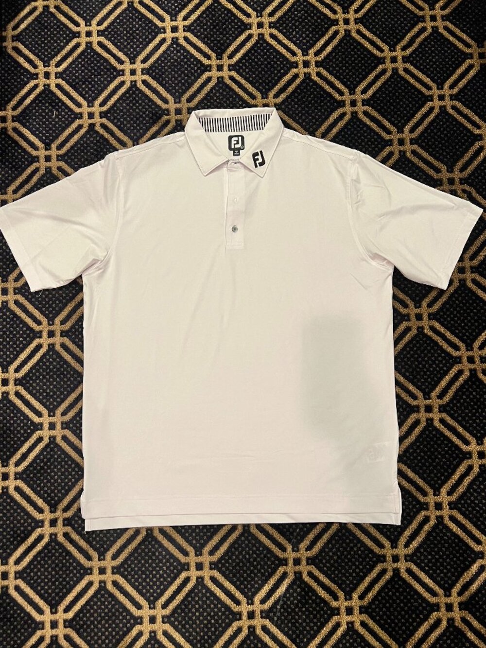 FootJoy FJ Men’s White Performance Golf Polo Shirt Stretch